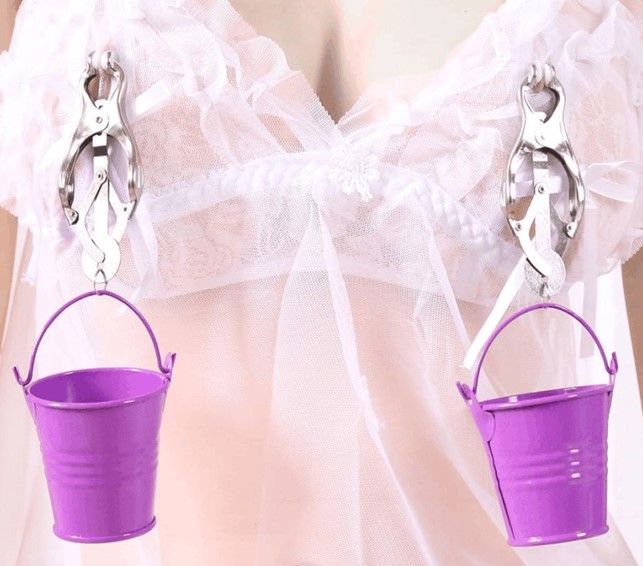 Зажимы для сосков с перьями Concorde Sweet Caress, черные 5700690010 - Concorde - Зажимы для сосков - Купить