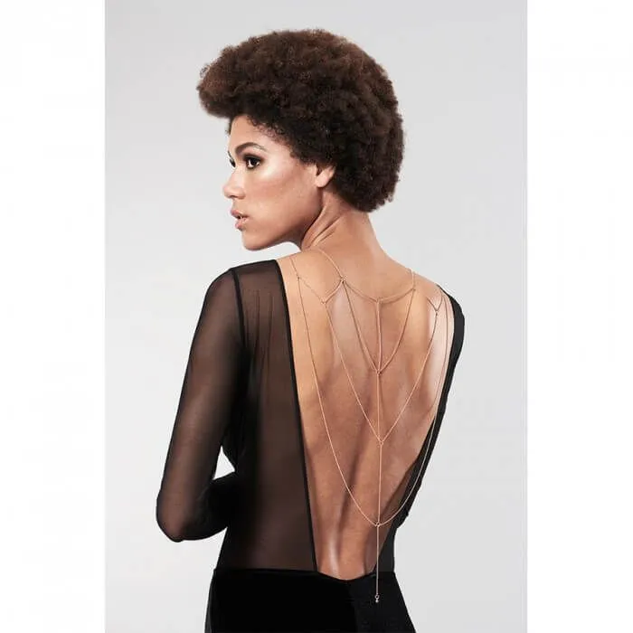 цепь для тела bijoux indiscrets magnifique back and cleavage chain, золотистая в СПб