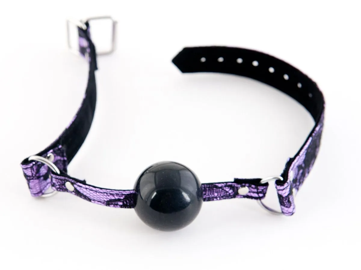 кляп toyfa marcus на кружевном ремешке, силикон, розовый, 62 см в СПб