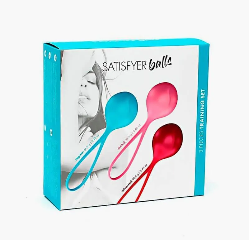 набор из трёх одинарных вагинальных шариков satisfyer balls в СПб
