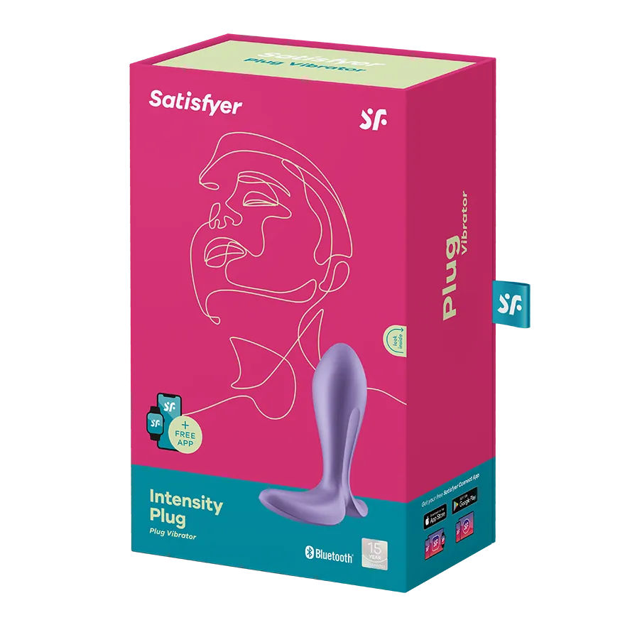 анальная пробка с вибрацией intensity plug purple 003337sa в СПб