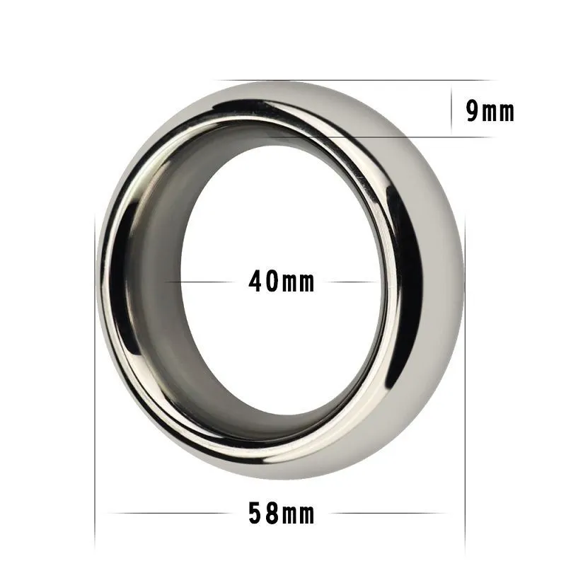 кольцо lovetoy metal silver cockring 4 см, металлическое в СПб