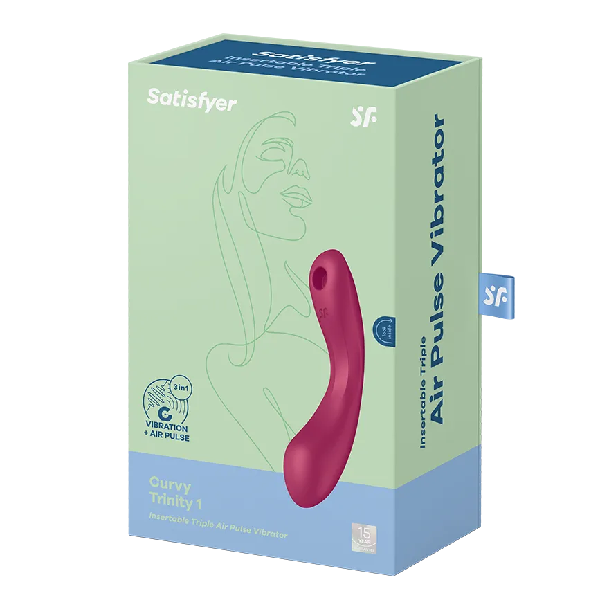 вакуумный массажер satisfyer curvy trinity 1 red 036496sa в СПб