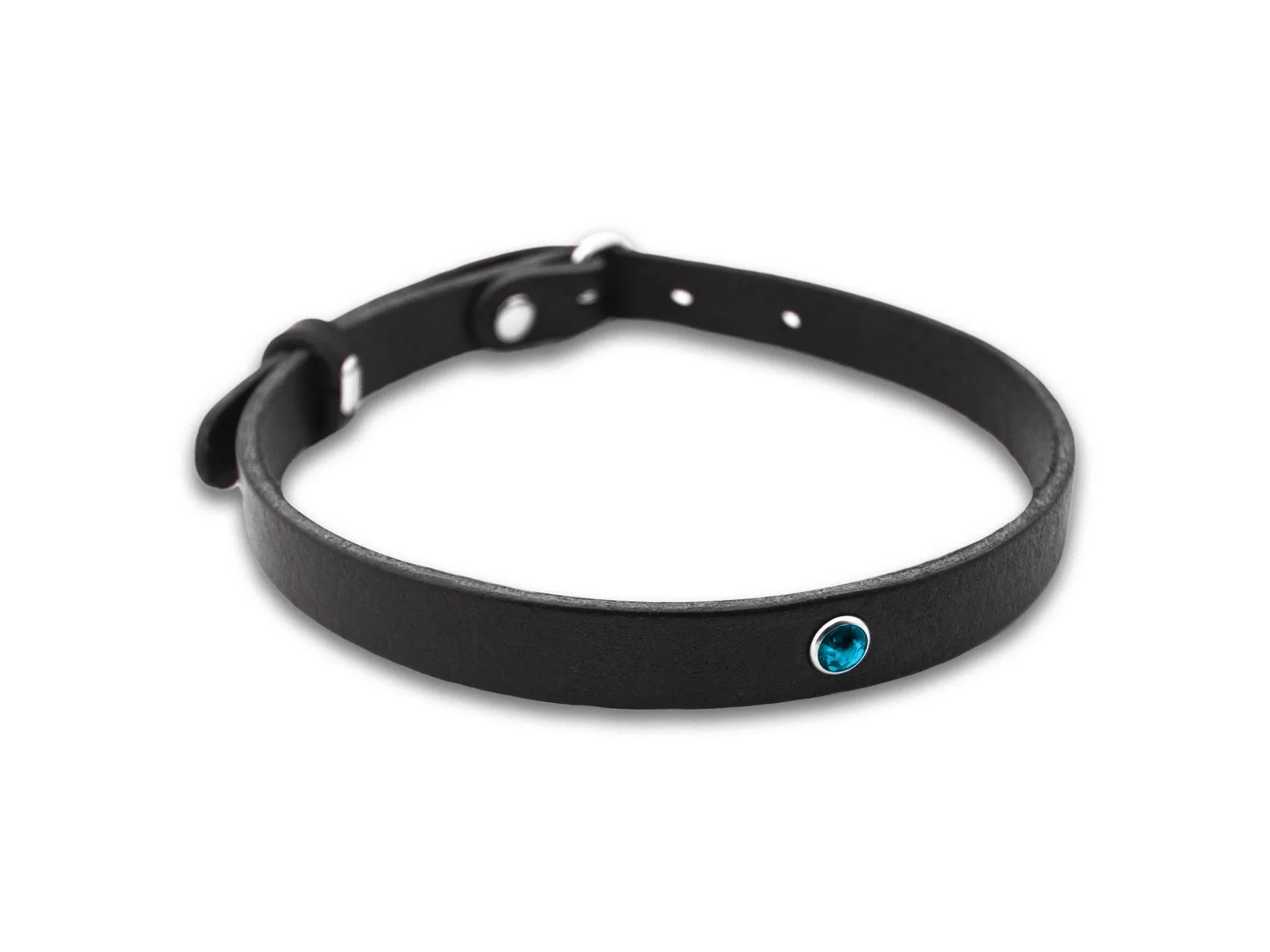 Чокер с синей стразой