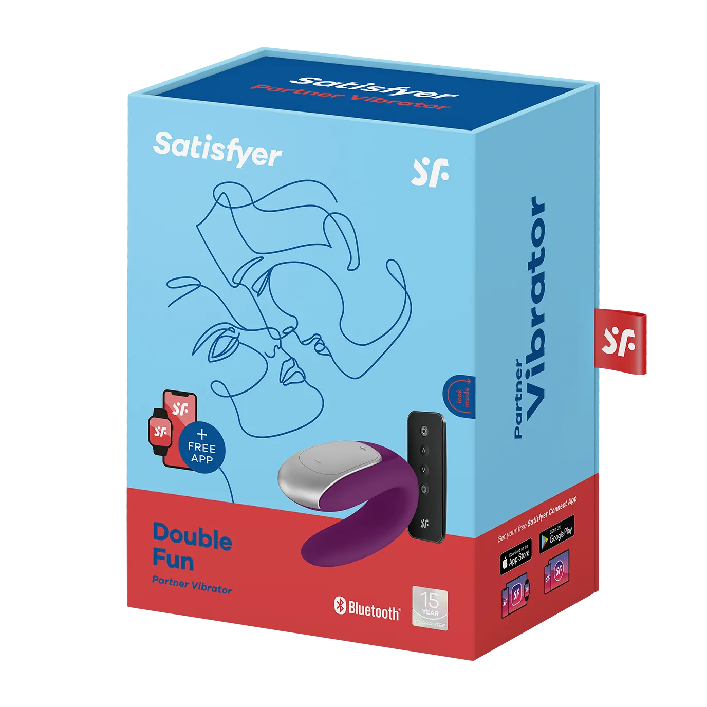 виброcтимулятор satisfyer double fun connect app violet 002460sa в СПб