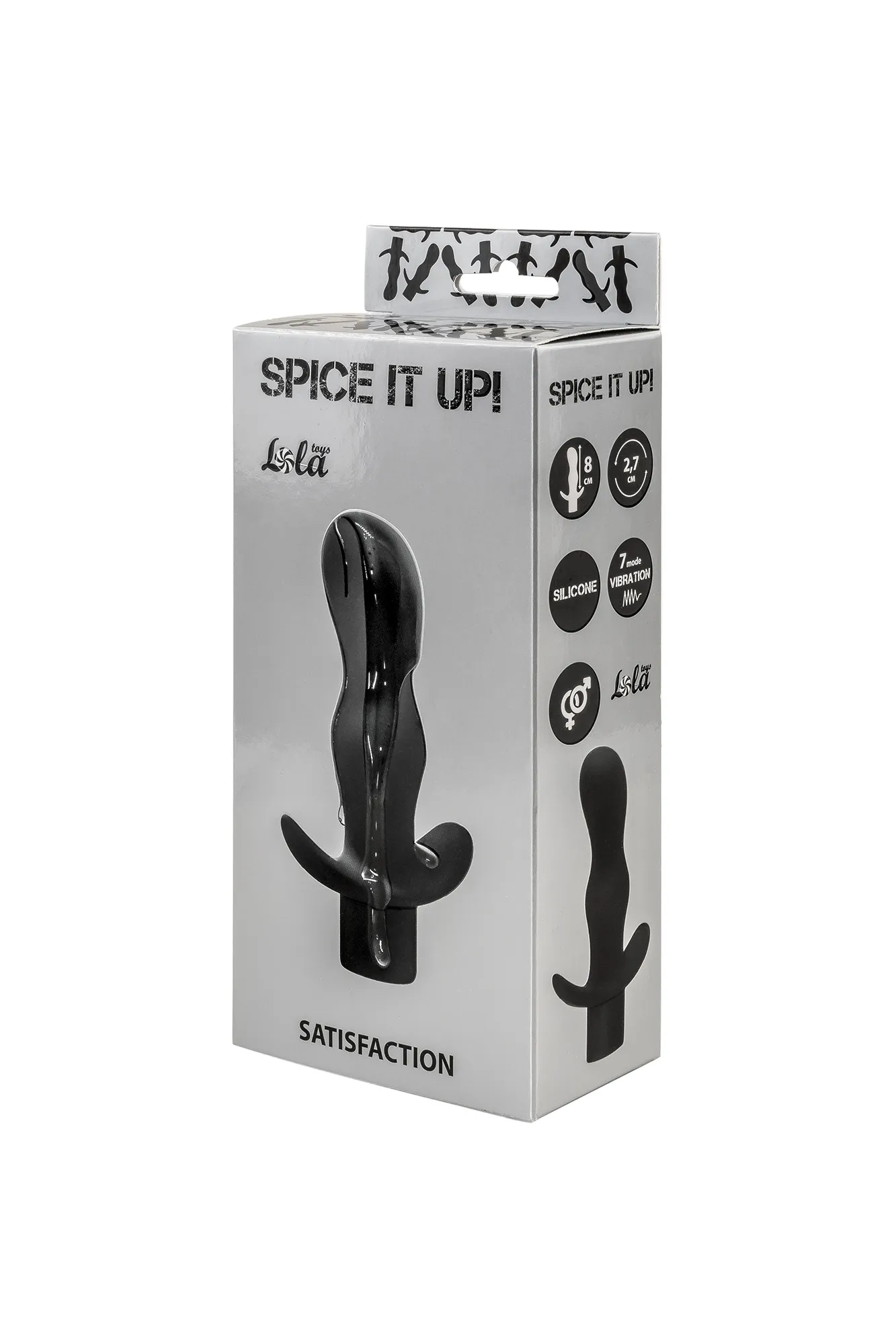 анальная пробка с вибрацией spice it up satisfaction black 8002-01lola в СПб