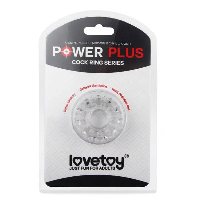 эрекционное кольцо lovetoy power plus 1433, прозрачное в СПб