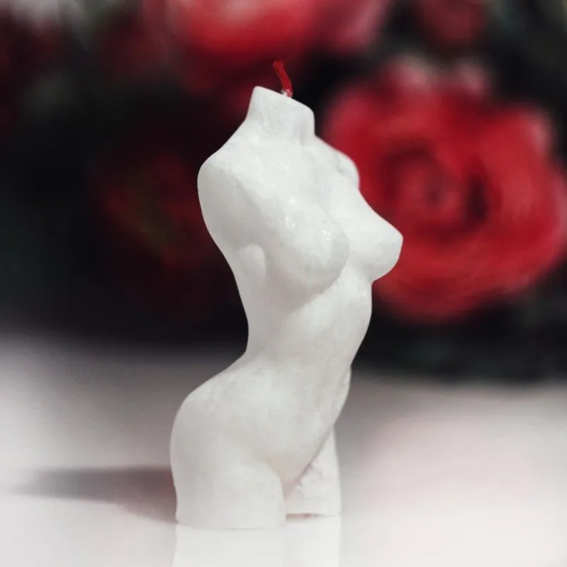 фигурная свеча афродита, пальмовый воск, перламутровая белая, 95 гр. в СПб