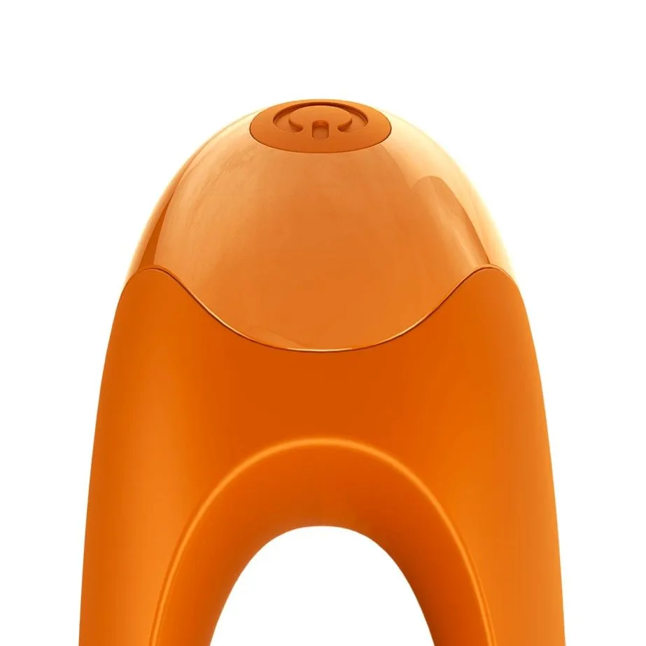 мини-вибратор на палец satisfyer candy cane, оранжевый в СПб