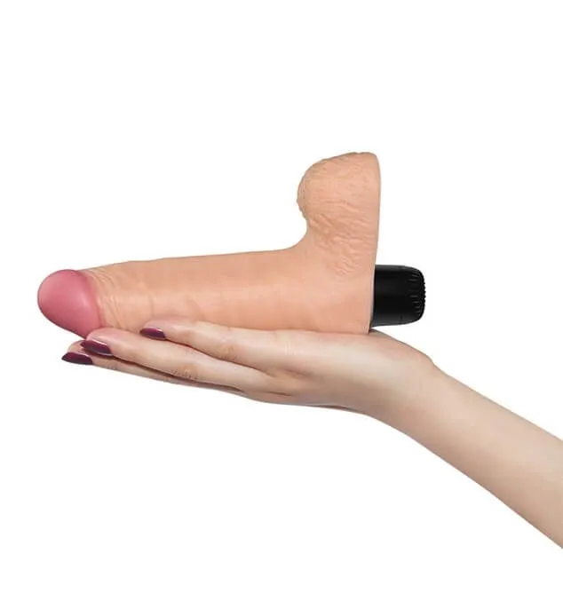 вибратор с мошонкой lovetoy real feel realistic, телесный в СПб