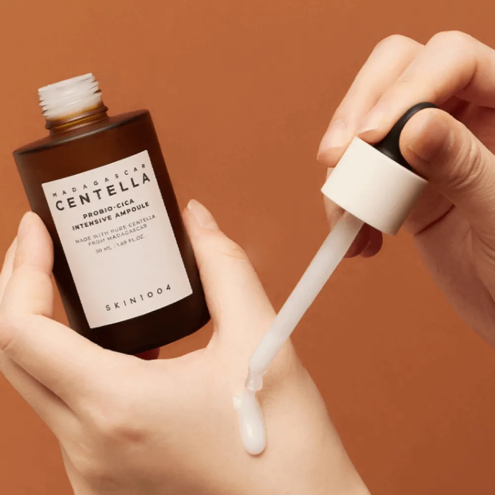 skin1004 madagascar centella probio-cica intensive ampoule, сыворотка с пробиотиками 50 мл в СПб