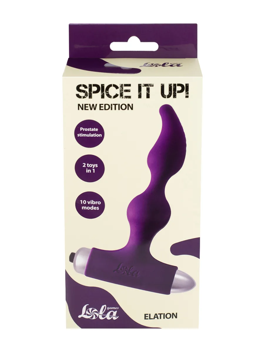 анальная пробка с вибрацией spice it up new edition elation ultraviolet 8018-04lola в СПб