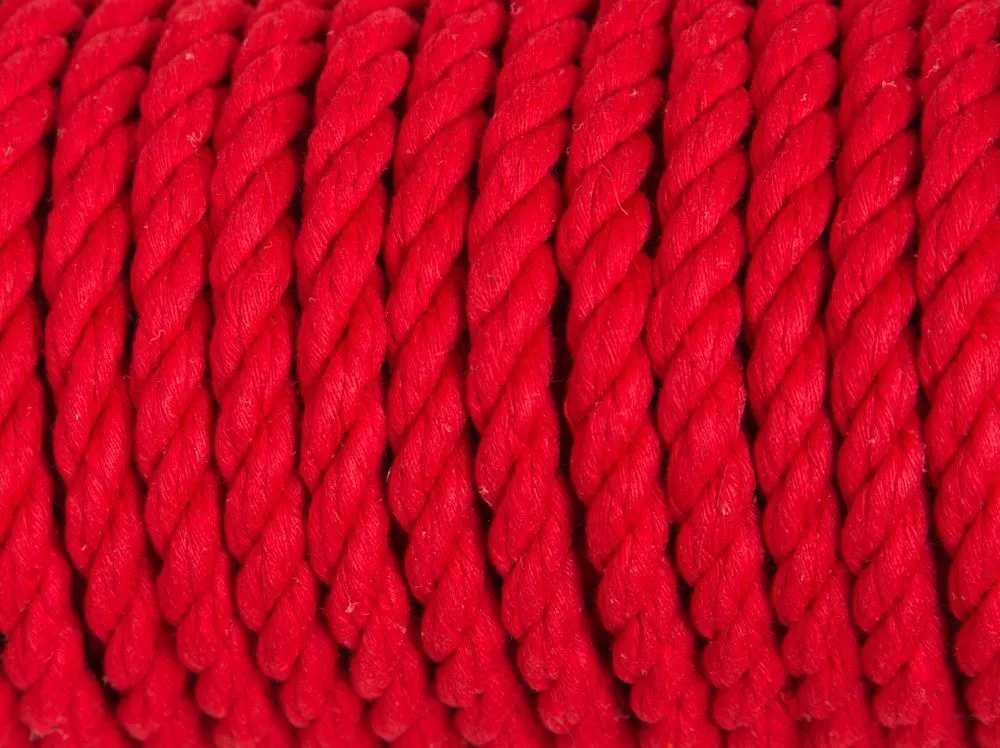 хлопковая веревка для шибари pinkrabbit красная, 20 м в СПб