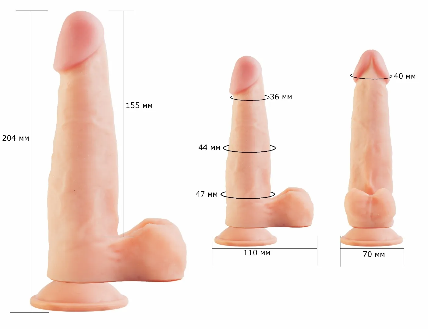 фаллоимитатор на присоске кибер-кожа 811600ru в СПб