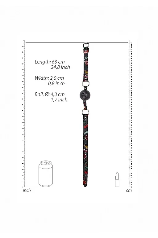 кляп breatheable ball gag old school tattoo style в СПб