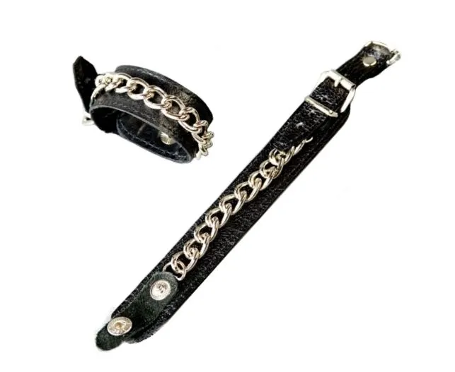 напульсники подиум с цепочками, черные в СПб