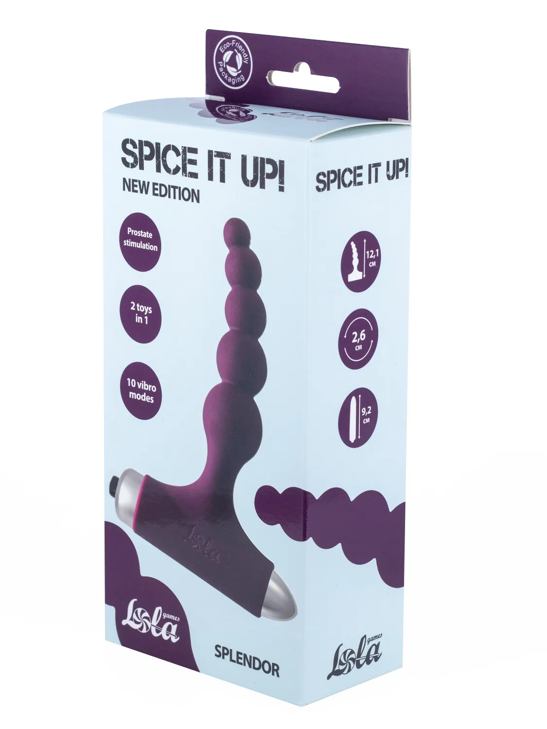 анальная пробка с вибрацией spice it up new edition splendor wine red 8017-03lola в СПб