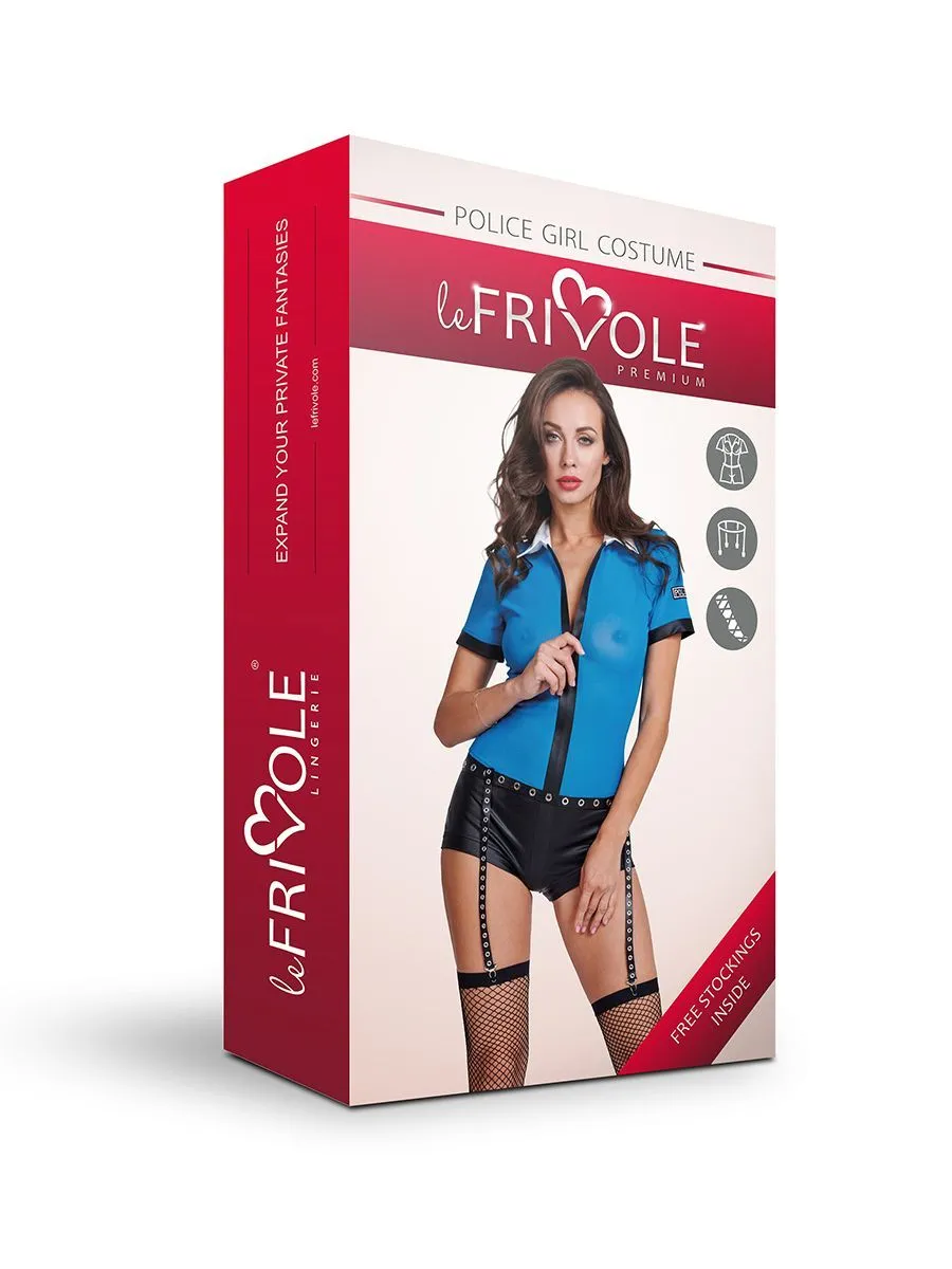 Эротическое костюм полицейского le frivole, боди на молнии в СПб