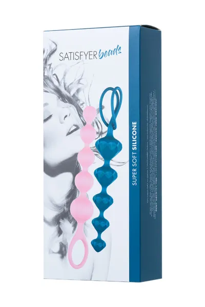 набор из 2 цепочек satisfyer beads colored 000862sa в СПб