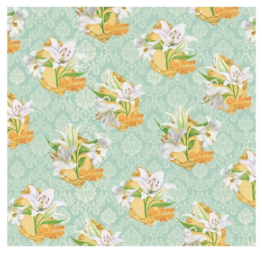 набор для упаковки подарка сима ленд нежная лилия, с аромабумагой в СПб