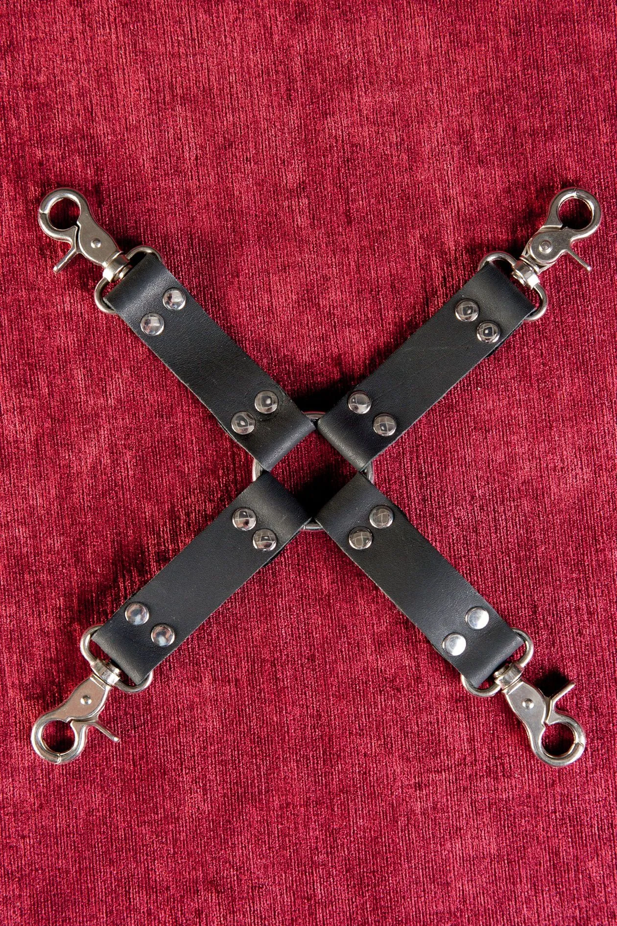 переходник бондажный toyfa theatre, кожанный, черный в СПб