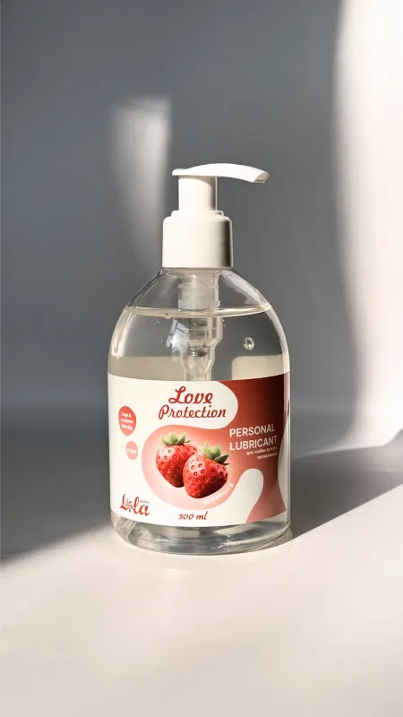 лубрикант на водной основе lola games love protection strawberry 300ml 1831-02lola в СПб