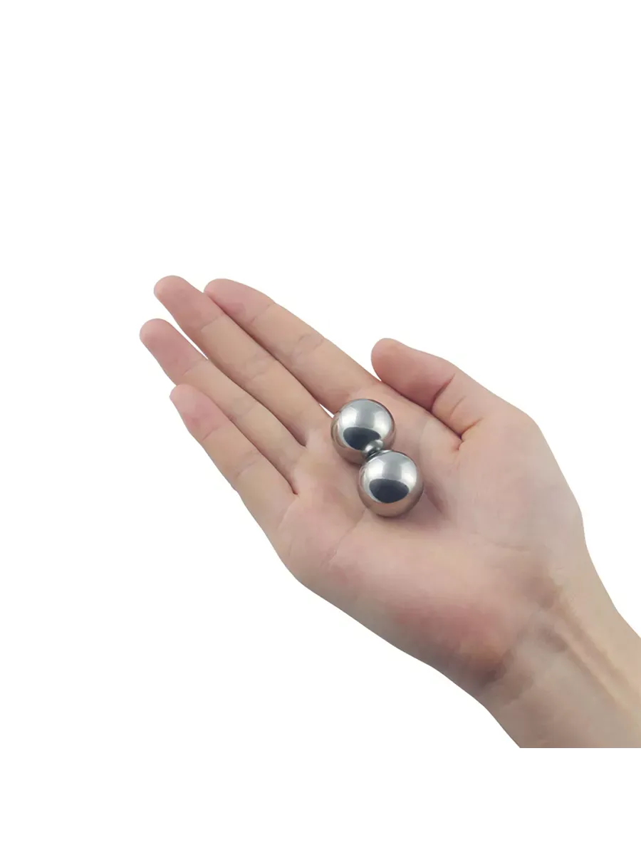 вагинальные шарики lovetoy passion dual balls, серебристый в СПб