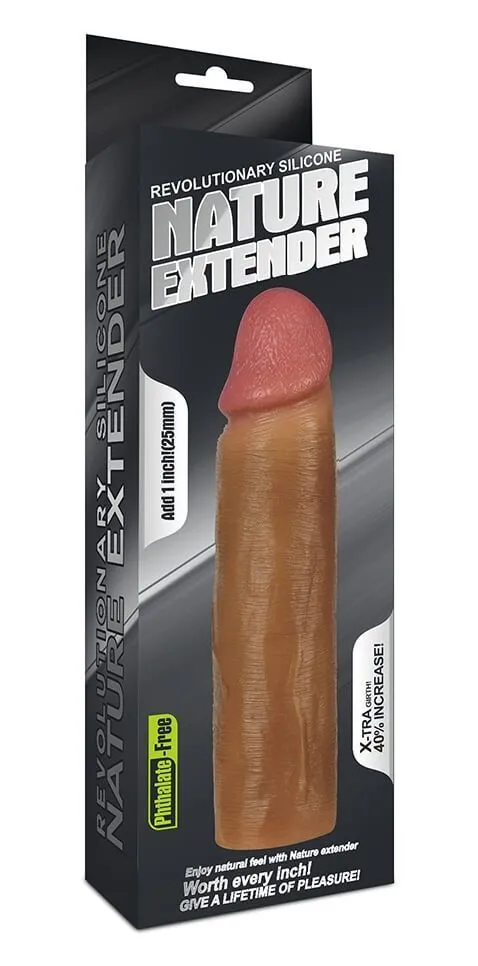 насадка на член lovetoy nature extender, коричневая в СПб