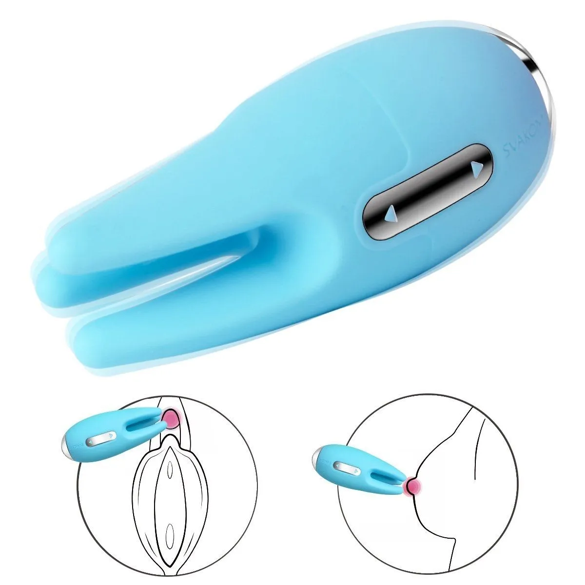 универсальный массажер svakom cookie, голубой в СПб