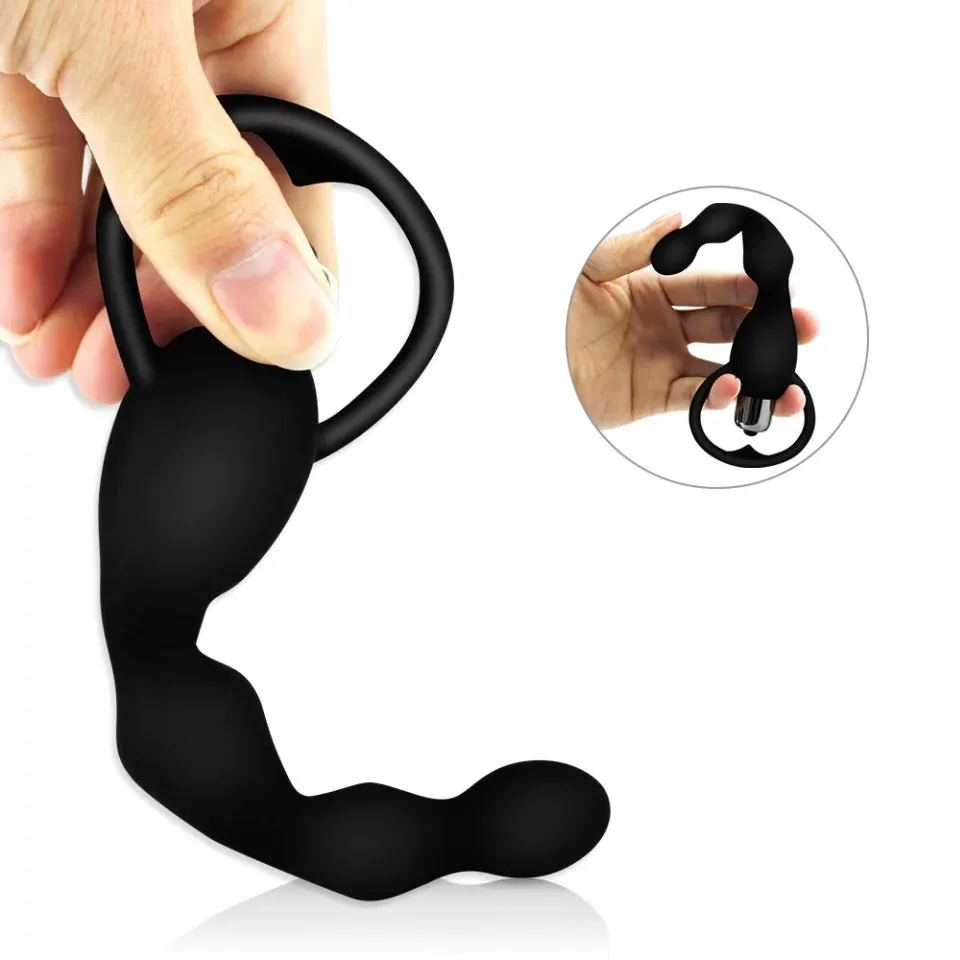 анальный вибростимулятор черный 16х2см 47495-mm в СПб