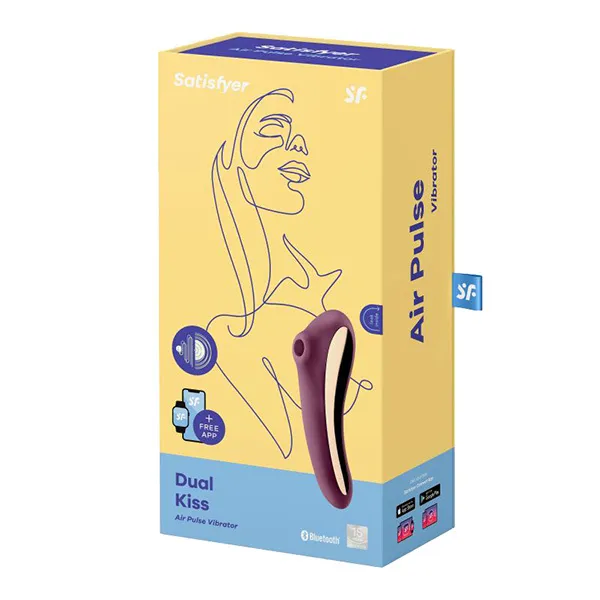 вакуумный массажер satisfyer dual kiss violet 003016sa в СПб