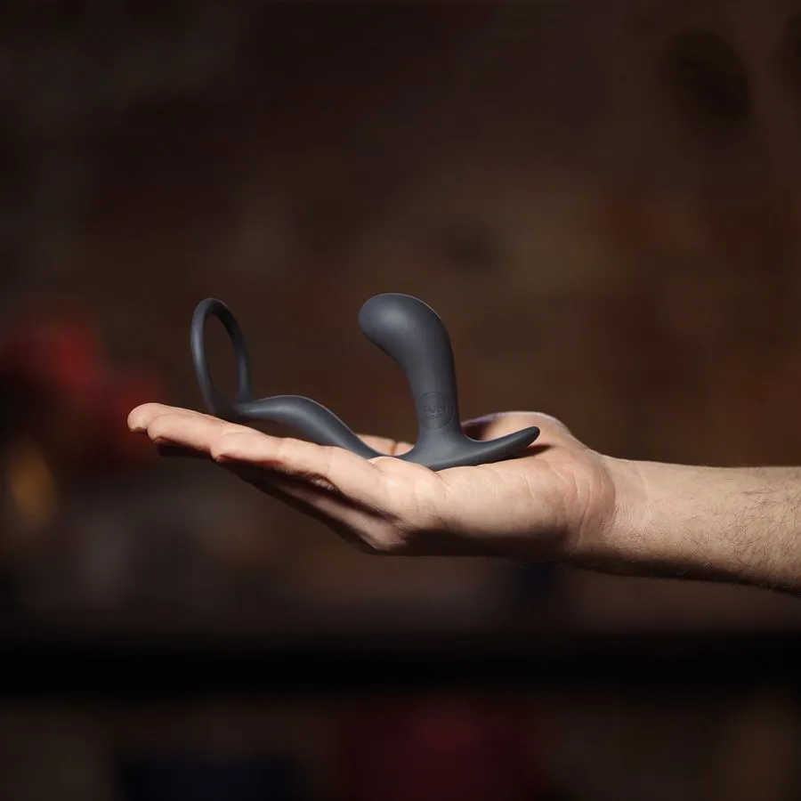 кольцо эрекционное с пробкой fun factory bootie ring, чёрное в СПб