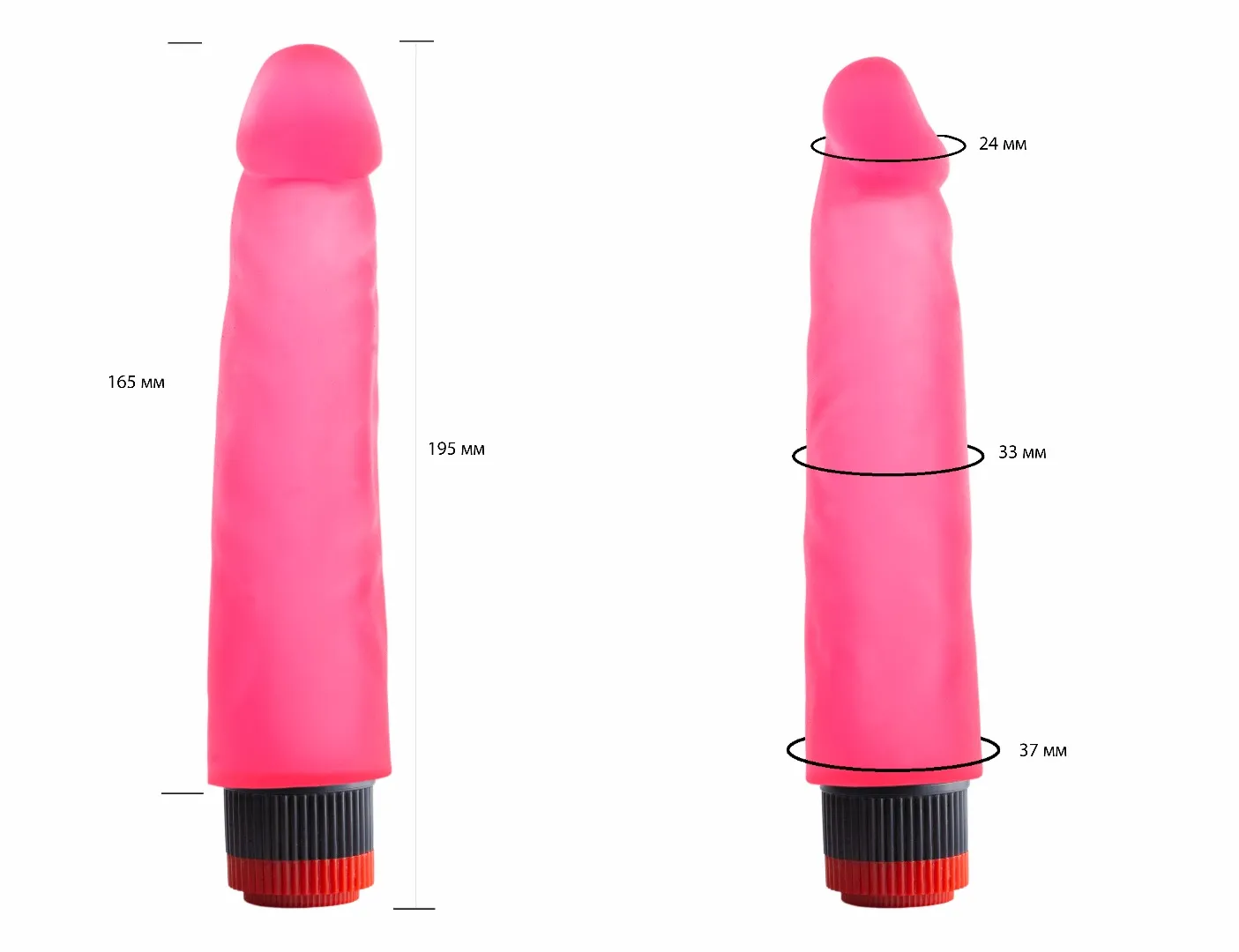 вибромассажер гелевый розовый 227100ru в СПб