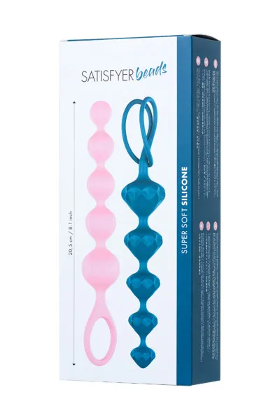 набор из 2 цепочек satisfyer beads colored 000862sa в СПб