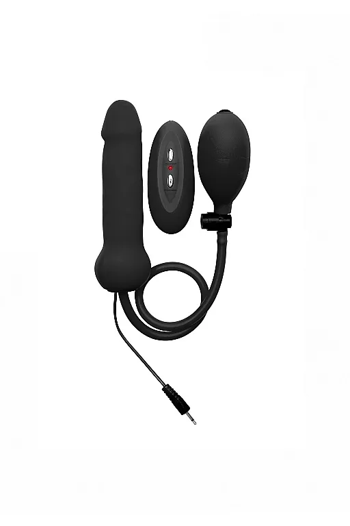 надувной вибрационный фаллоимитатор inflatable vibrating silicone dong в СПб