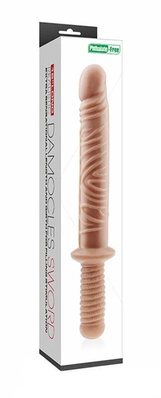 фаллоимитатор двойной lovetoy дамоклов меч, телесный в СПб