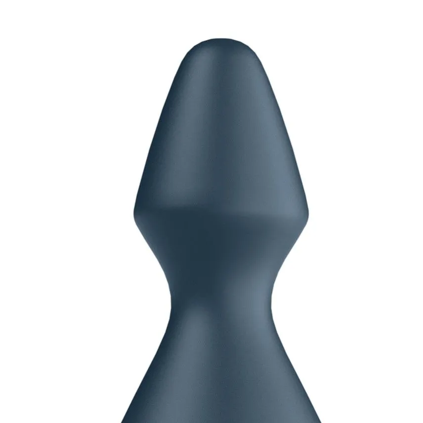 пробка анальная с вибрацией satisfyer lolli plug 1, серая в СПб