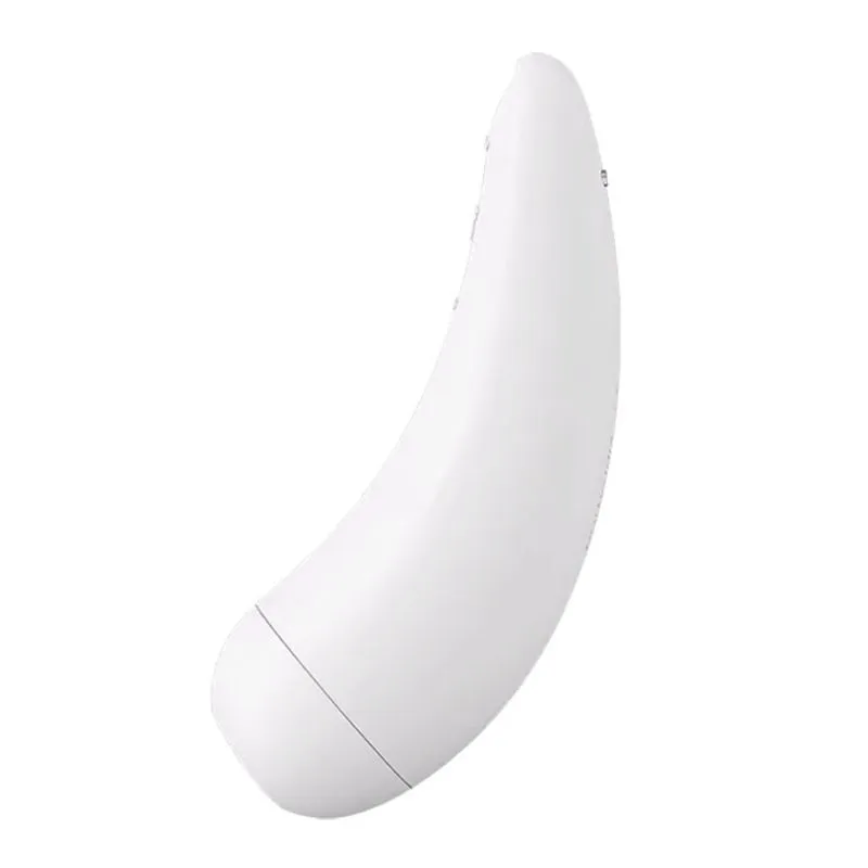 вакуум-волновой бесконтактный стимулятор клитора satisfyer curvy 2+, белый в СПб