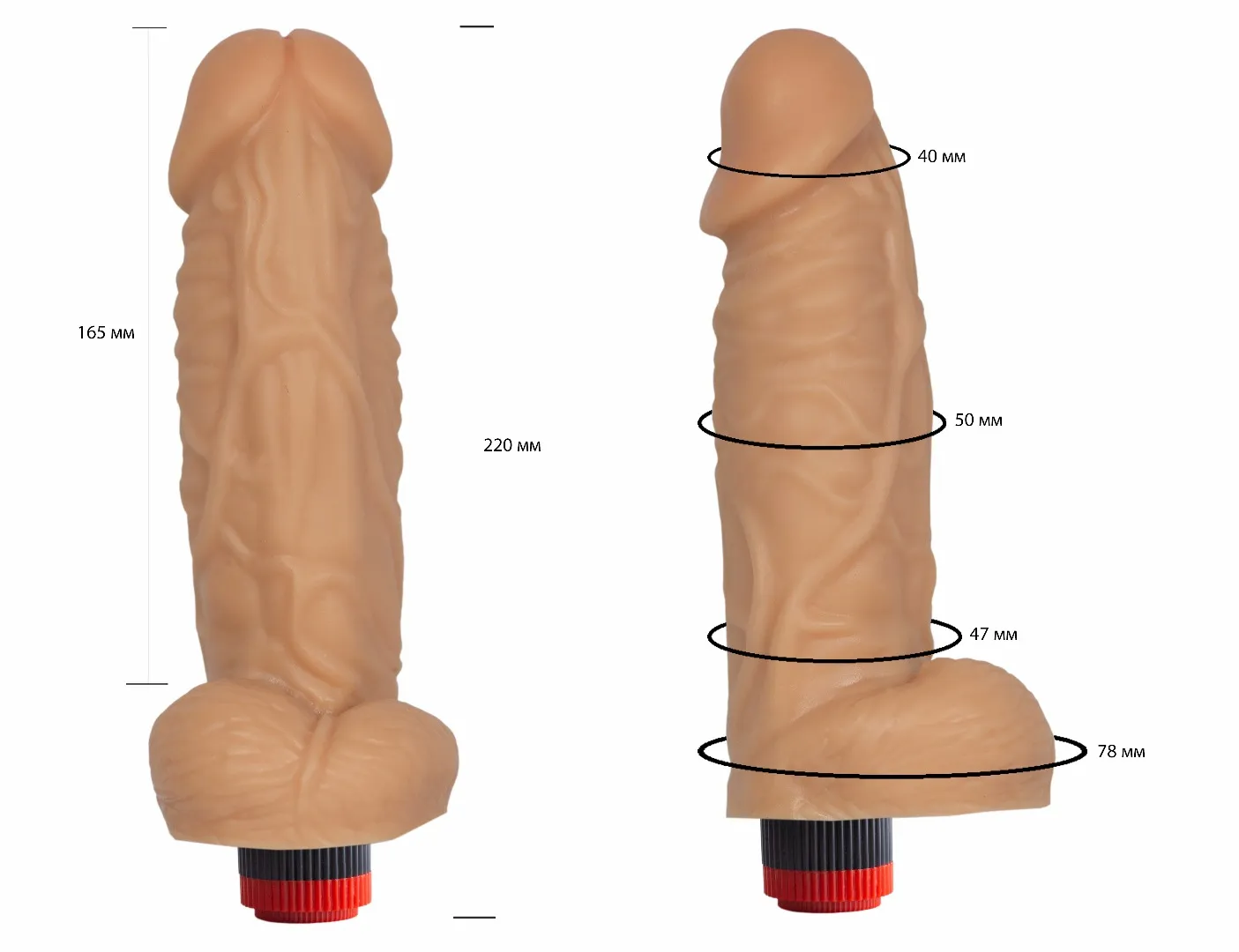 вибромассажер-реалистик в ламинате (конг) 115500ru в СПб