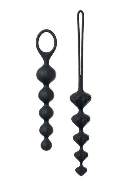 набор из 2 цепочек satisfyer beads black 000855sa в СПб