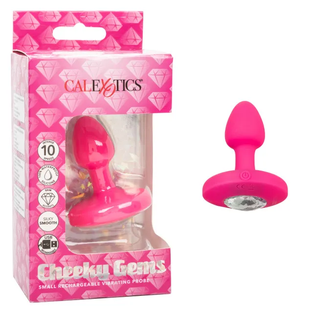 Перезаряжаемая анальная вибропробка Cheeky Gems Small Rechargeable Vibrating Probe