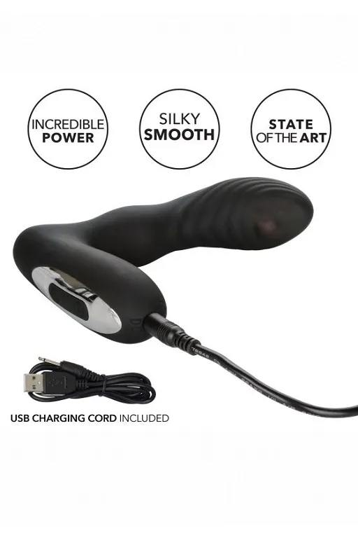 перезаряжаемый силиконовый массажер простаты roller ball probe с функцией "вращающийся шарик" в СПб