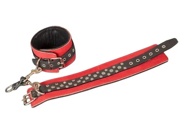 наручи декоративные подиум на мягкой подкладке, красные в СПб