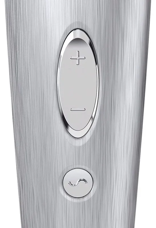 вибро-вакуумно-волновой стимулятор satisfyer high fashion, серебристый в СПб