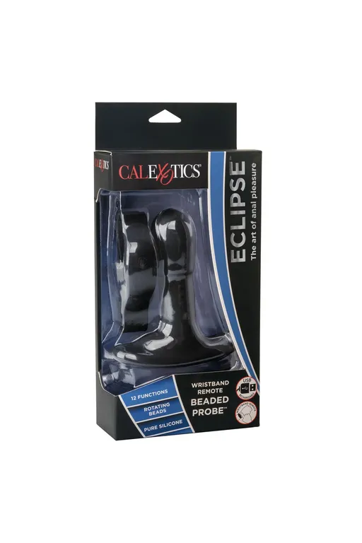 перезарежаемый анальный стимулятор beaded probe с функцией "ротации" и управлением с браслета в СПб