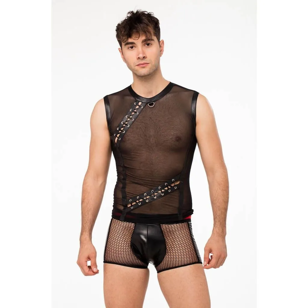 Эротическое футболка lapin rose с элементом шнуровки, размер s в СПб