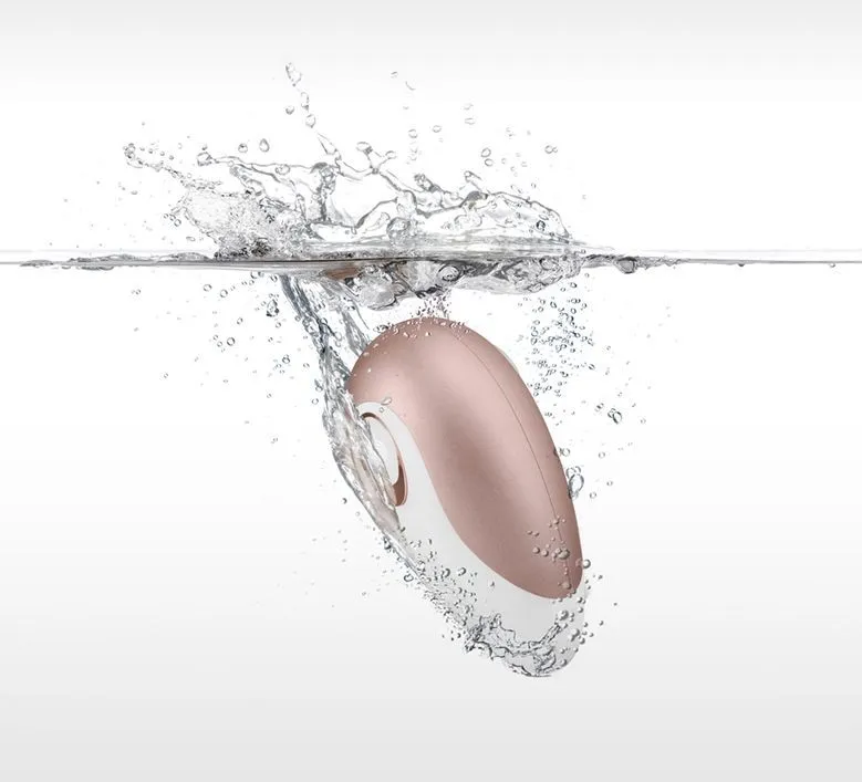 клиторальный стимулятор satisfyer pro deluxe ng, золотисто-белый в СПб