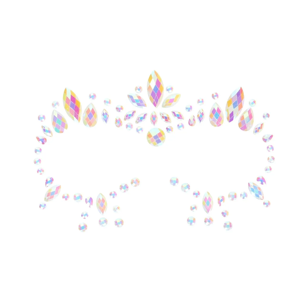 декоративное украшение (камни) на клеевой основе body jewelry stickers - face - glow in the dark - o в СПб