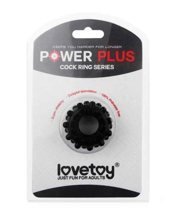 эрекционное кольцо lovetoy power plus 1433, черное в СПб