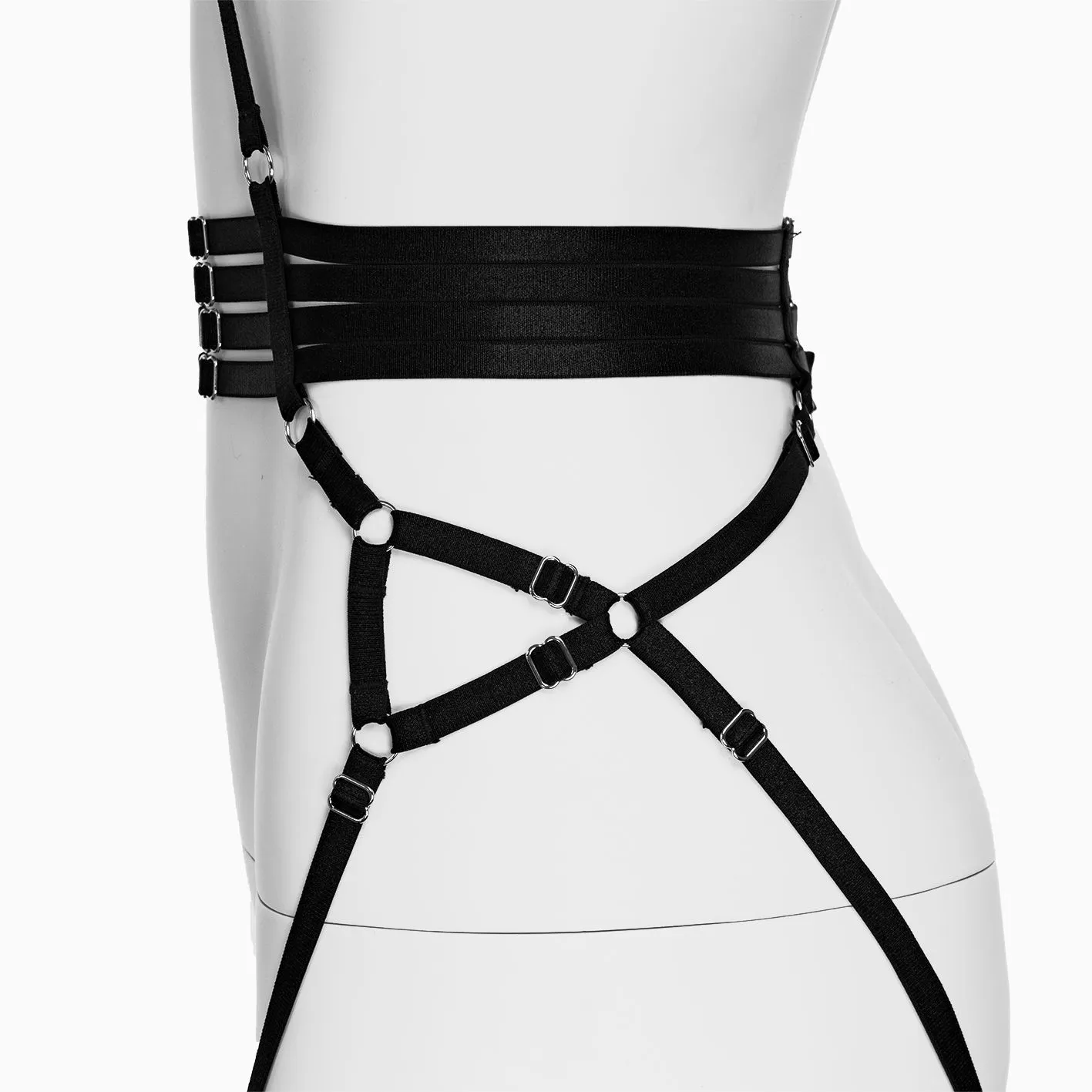 портупея pinkrabbit bandage elastic, чёрный в СПб